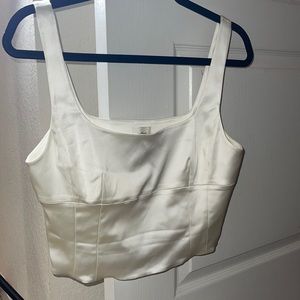 Aritzia Wilfred Shine Bustier Crop